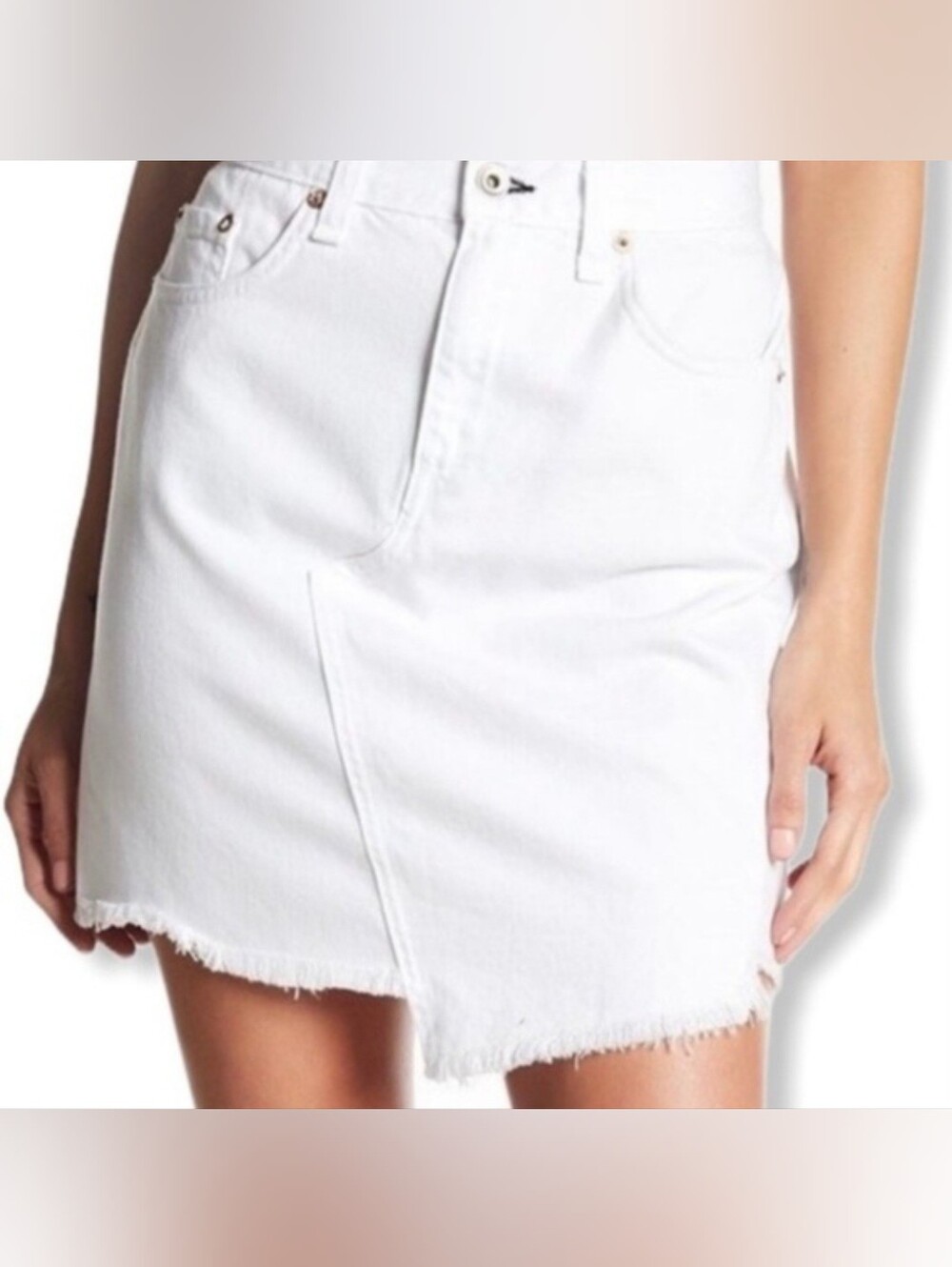 Rag & Bone White Denim skirt size 26